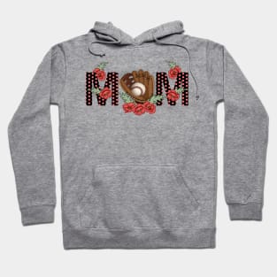 Baseball Mom Floral Design Hoodie